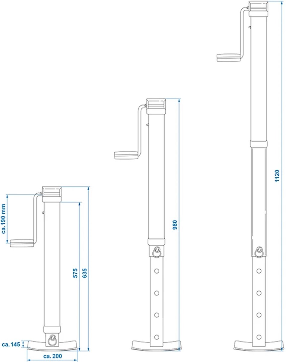 Pro Plus SH64/7000 Steunpoot: Maximale Belastbaarheid van 3500 kg! | bol