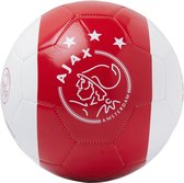 Ajax-bal wit/rood/wit logo kruizen