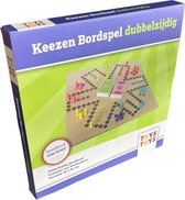 Keezen Houten Bordspel - Keezenspel Hout Deluxe - dubbelzijdig - 2 tot 6 spelers met echte Keezenkaarten