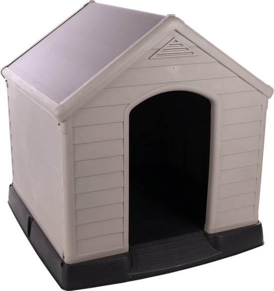 Petlife Curver - Hok Honden - Hondenhok Curver Petlife Kunststof Grijs/zwart 95x99x99cm - 1st - 132490 - 1st