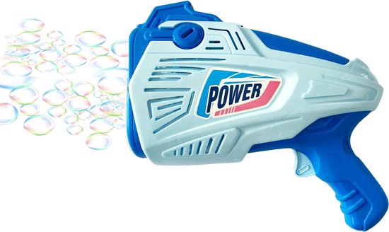 Bellenblaas pistool - elektrisch - schiet automatisch bellen - bellenblazen - Bubble Gun Game - incl zeep en batterijen - Blauw