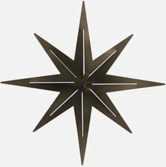 House Doctor Ornament Star Stretch Gunmetal