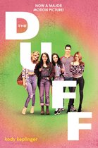Film poster voor 'The DUFF' met vijf tieners voor een groene en rode spuitverf achtergrond. Bovenin staat "NOW A MAJOR MOTION PICTURE!".