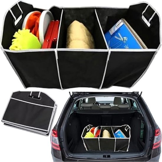 ATHLON TOOLS Kofferbaktas Opvouwbaar Kofferbak Organizer, Auto Vouwbox Autotas Versterkt En Stabiel Met Anti Slip Klittenband 549976966