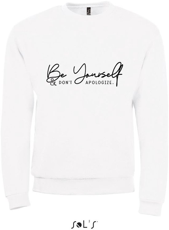 Sweatshirt 2-159 Be Yourself - Wit, 3xL