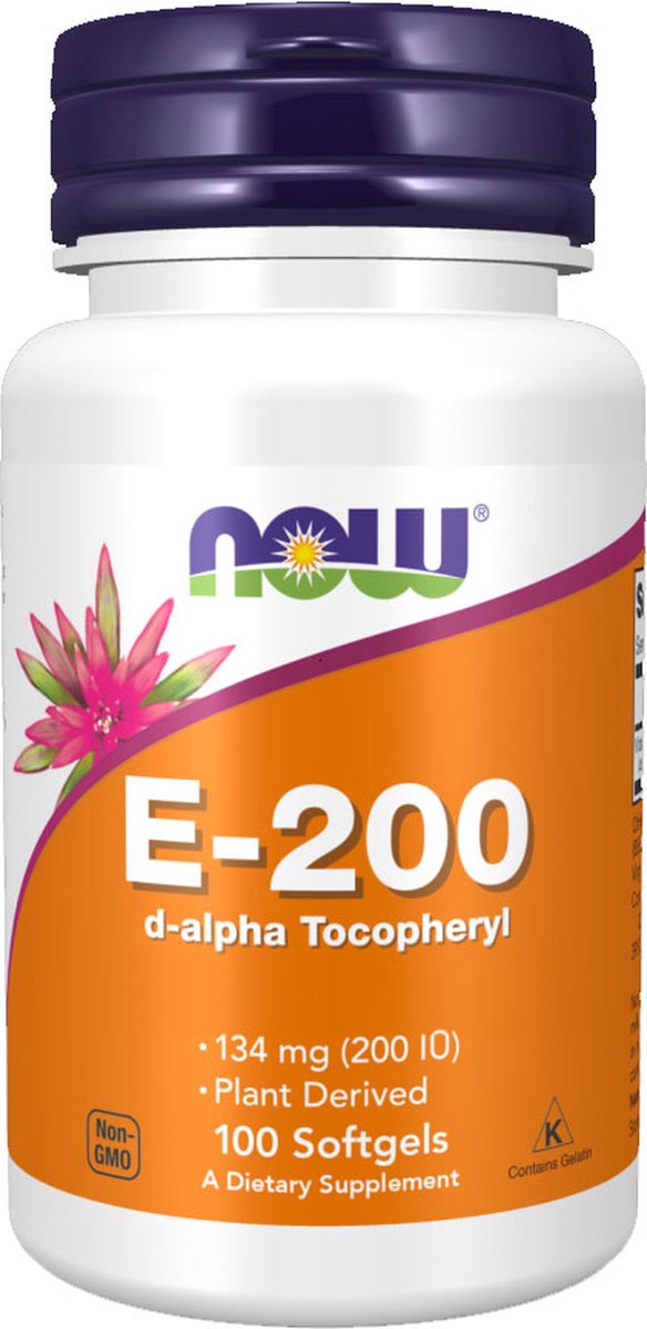Goedkoopste Vitamine E 200IU Now Foods 100softgels
