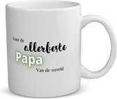 Akyol - voor de allerbeste papa van de wereld koffiemok - theemok - Papa - de beste vader - vader cadeautjes - vaderdag - verjaardagscadeau - verjaardag - cadeau - geschenk - kado - gift - vader artikelen - 350 ML inhoud
