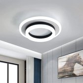 Goeco Plafondlamp - 20cm - Klein - LED - 24W - 2700 Lumen - 6500K - Koel Wit Licht - Ronde - Voor Slaapkamer, Woonkamer