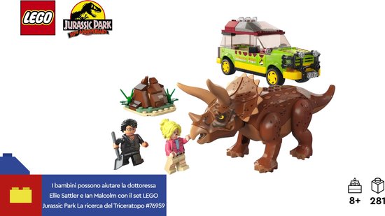 Jeux de construction recherche du triceratops Lego JWorld