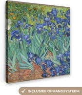 Canvas Schilderij Irissen - Vincent van Gogh - 50x50 cm - Wanddecoratie
