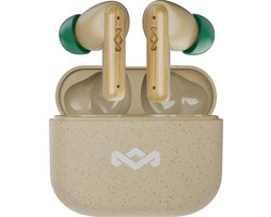 House of Marley Little Bird Oortjes Draadloos - 24 uur Speeltijd - Draadloze Oordopjes - Bluetooth - Eco Friendly Design - Quickcharge - Touchbediening - Cream