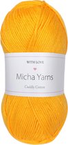 Micha Yarns - 80% katoen 20% acryl garen - 5 bollen - 5 x 100gram - 200 meter per bol - Oranje (004)