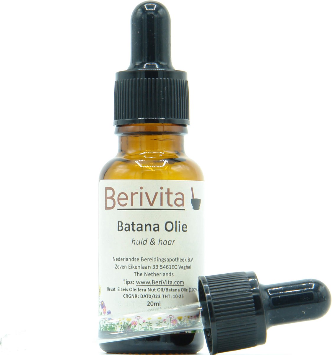 Batana Olie 20ml Pipetfles - 100% Pure Huid en Haarolie van Amerikaanse Palm, Elaeis Oleifera - Batana Oil Koudgeperst en Onbewerkt