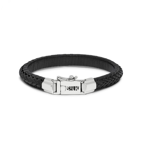 SILK Jewellery - Zilveren Armband - Weave - 171BLK.20 - Maat 20