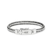 SILK Jewellery - Zilveren Armband - Zipp - 345.23 - Maat 23,0
