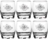 Urban Living verres à whisky/eau/boire Comptoir - verre décoré - 6x pièces - 290 ml