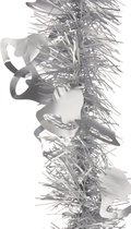 Arte R lametta kerstslinger - zilver - folie - 200 x 12 cm
