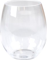 Depa Verres à boire - lot de 4x - transparent - plastique incassable - 390 ml - verres à eau de fête