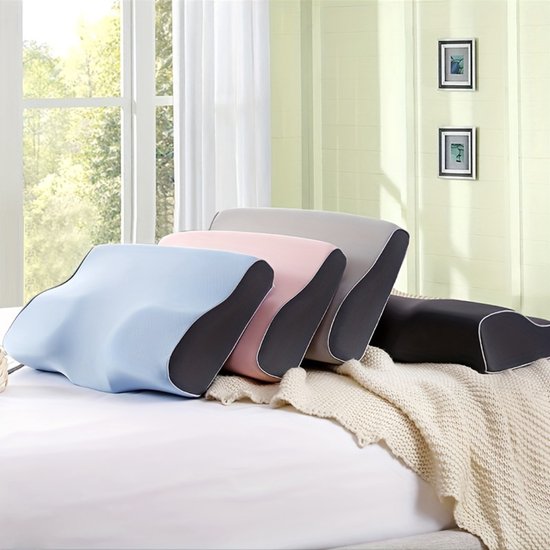 Oreiller anti- Snurk - Produits anti Snurk - Anti-ronflement - Ronflement - Oreiller pour dormeur latéral - Oreiller pour l'apnée - Contre le ronflement - Zwart