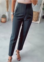 Damesbroek fleece met hoge taille | Zwart