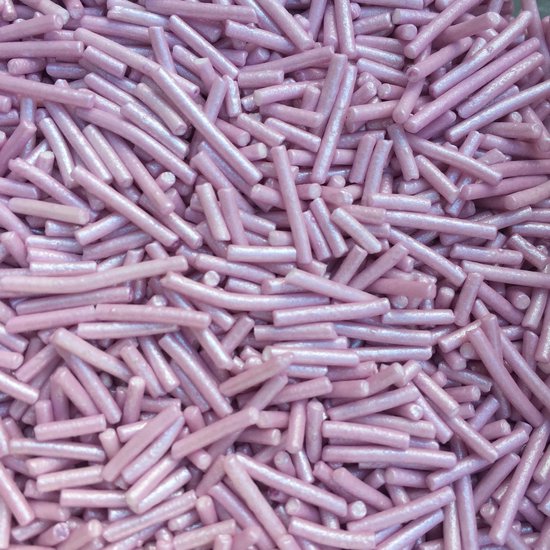 Sprinkles jimmies hagelslag metallic lila bol