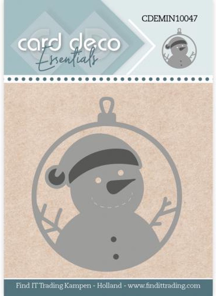 Card Deco Essentials - Mini Dies - 47 - Snowman Ornament