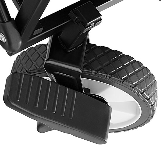 tectake® Opvouwbare handkar - Opvouwbare transportwagen - Met draagtas - Handkar om te trekken - Brede rubberen banden - Opvouwbare wagen voor transport - Voor naar het strand - Draagvermogen tot 80kg - Grijs van TecTake — afbeelding 3