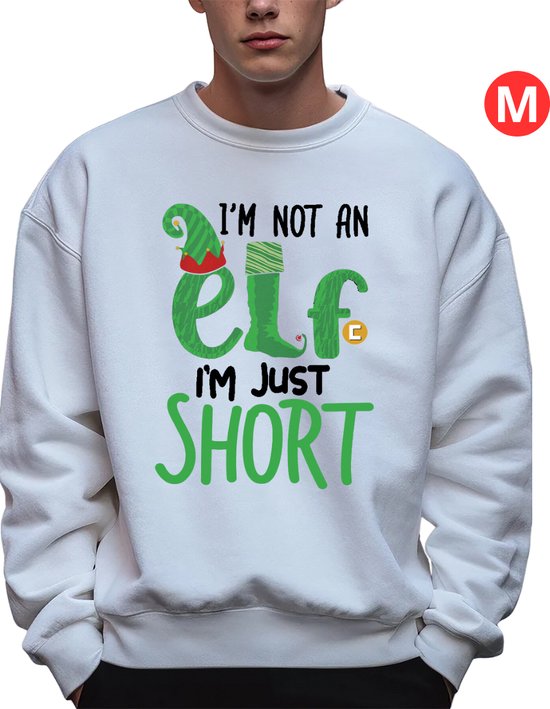 Kersttrui - Heren - Foute Kersttrui - Christmas Sweater - Kerst Sweater - Christmas Jumper - Pyjama - Pullover - Maat M - Elf