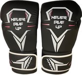 PunchR™ Never Give Up Bokshandschoenen Zwart Wit 10 OZ