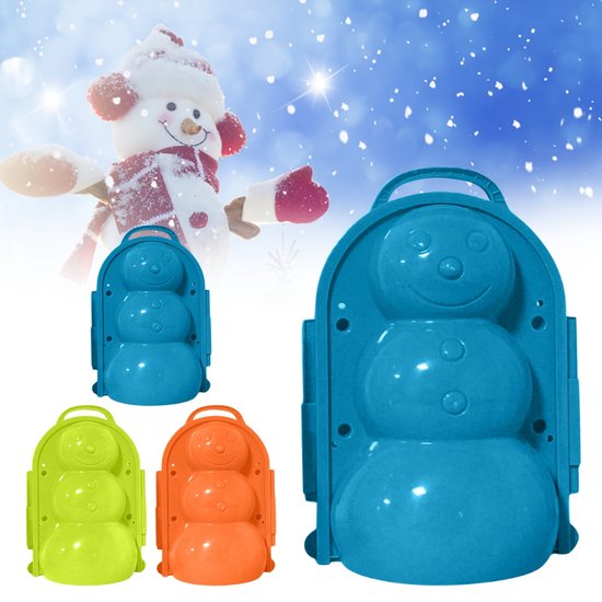 Jouet de Neige pour Enfants Bonhomme de Neige Pingouin Fabricant de Boules de Neige Seau à Neige Jouet Brique de Neige