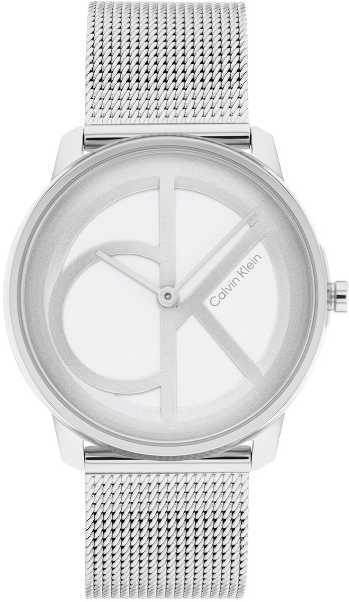 Calvin Klein CK25200032 Dames Horloge - Mineraalglas - Roestvrijstaal - Zilver - Ø 35 mm - Quartz - Druksluiting - 3 ATM (spatwater)