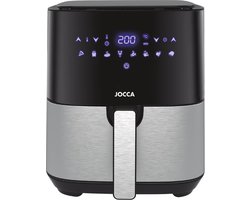 Jocca Airfryer 5L Inclusief Rek - Heteluchtfriteuse - Airfryer - Airfryer xl - Airfryer xxl - 1450W - Glans Zwart - 1599A