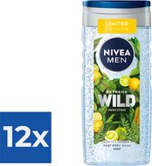 Nivea Douchegel Men  Extreme Wild Fresh Citrus 250 ml - Voordeelverpakking 12 stuks