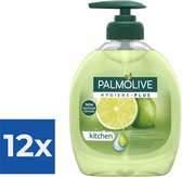 Palmolive Handzeep Hygiëne-Plus Anti Bacterieel - Limoen - 300 ml - Voordeelverpakking 12 stuks