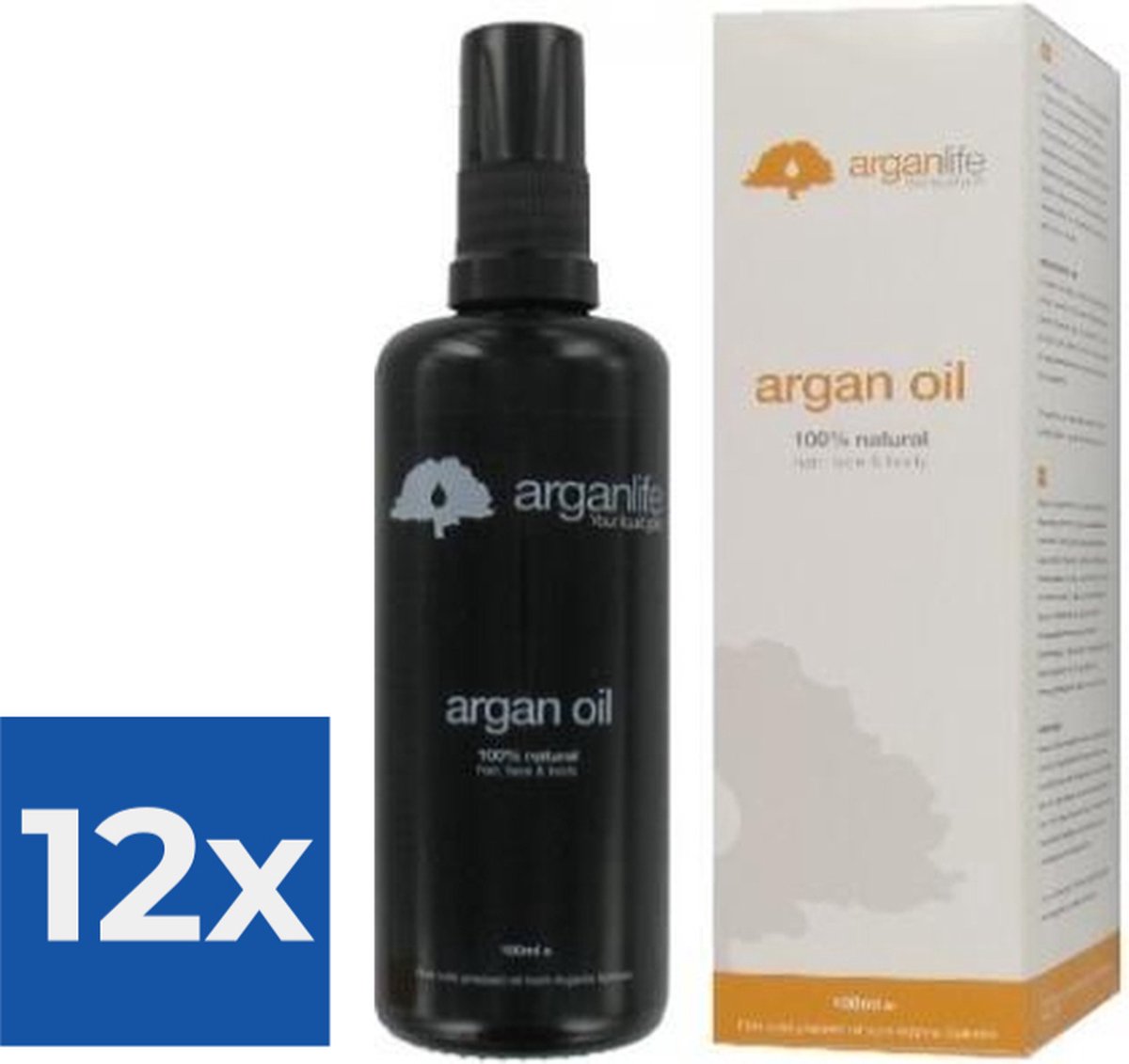 Argan Olie - 100 ml - Leave In Conditioner - Voordeelverpakking 12 stuks