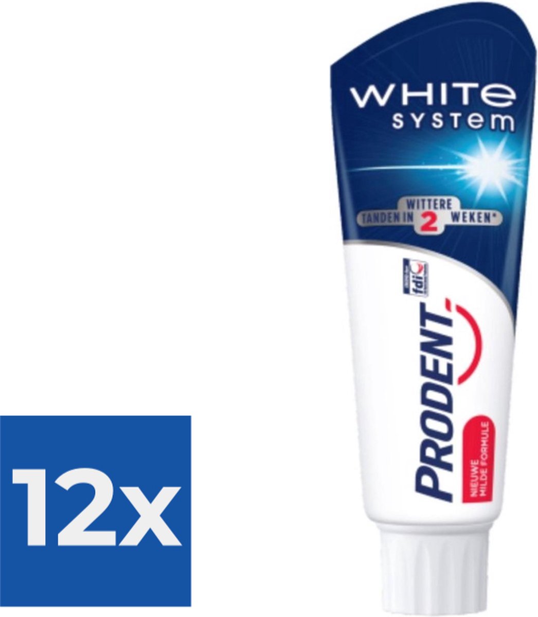 Goedkoopste Prodent Tandpasta - White System - Voordeelverpakking 12 x 75 ml