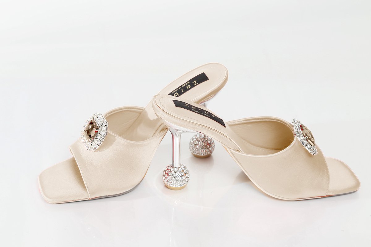 Zerba - Dames Muiltjes - Maat 40 - Beige - Marzano