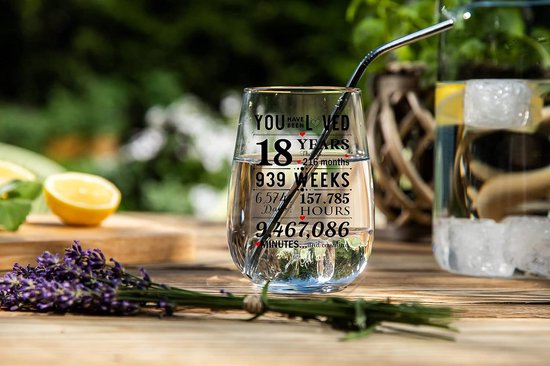 Joymaking Verre à vin - Cadeaux d'anniversaire 18 ans : idées de cadeaux cool pour les filles et les garçons