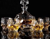 whiskey glazen set - horeca, stijlvolle kristallook, voor bar, cocktails, transparent 5