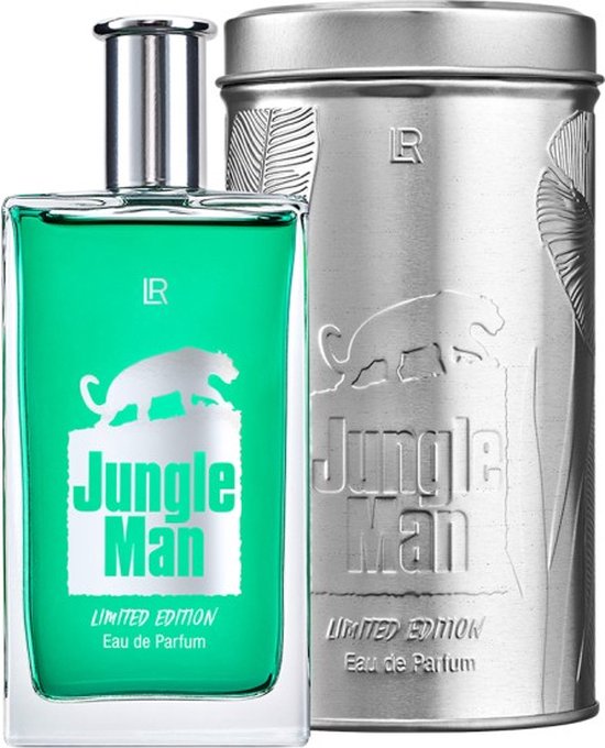 Jungle man eau de parfum 100ml in bewaarblik bol