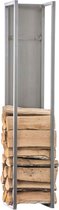 CLP Spark Houtopslag Brandhoutrek - Binnen - Voor haardhout - roestvrij staal 180 cm