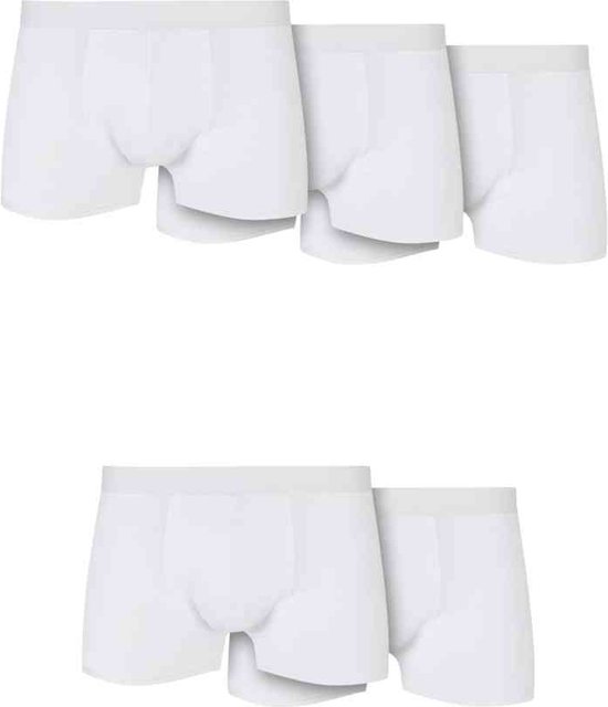 Urban Classics - Solid Organic Cotton 5-pack Boxershorts set - 4XL - Wit