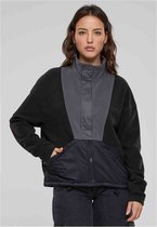 Urban Classics - Polarfleece Trainings jacket - XL - Zwart/Grijs