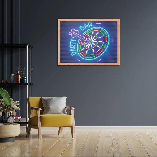 Cabinet Armoire De Fléchettes En Bois + Cible En Sisal + 2 Lots De Flechettes 18 Gr Tableaux De Scores Effacables Avec Feutre