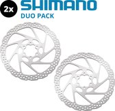 Shimano Remschijf Deore Sm-rt56 (6 Gaats) 180 Mm Zilver (DUO pack)
