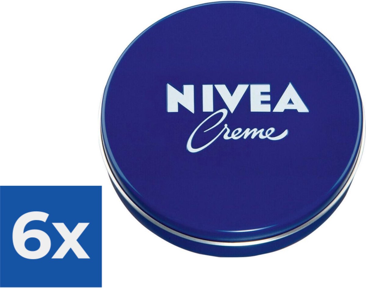 NIVEA Crème Bodycrème Blauw Blik 150 ml Voordeelverpakking 6 stuks