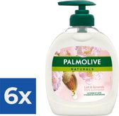 Palmolive Handzeep Naturals Melk & Amandel 300 ml - Voordeelverpakking 6 stuks