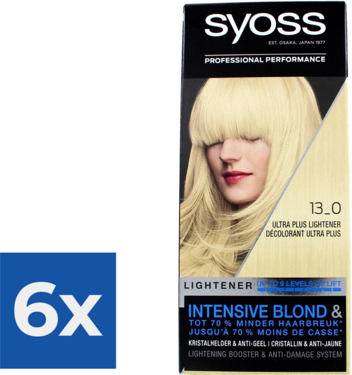 Bol.com Syoss - Haarverf - 13_0 - Ultra Plus Lightener - 115ml x 6 aanbieding