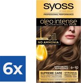 SYOSS Oleo Intense 6-10 Donkerblond Haarverf - 1 stuk - Voordeelverpakking 6 stuks