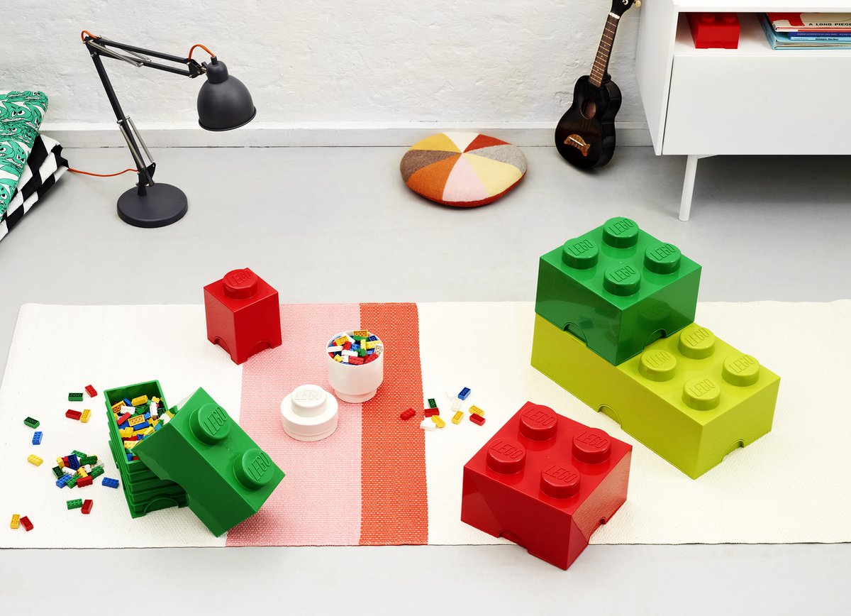 Room Copenhagen LEGO Storage Brick 2 Groen - Stapelbare opbergdoos thumbnail 6